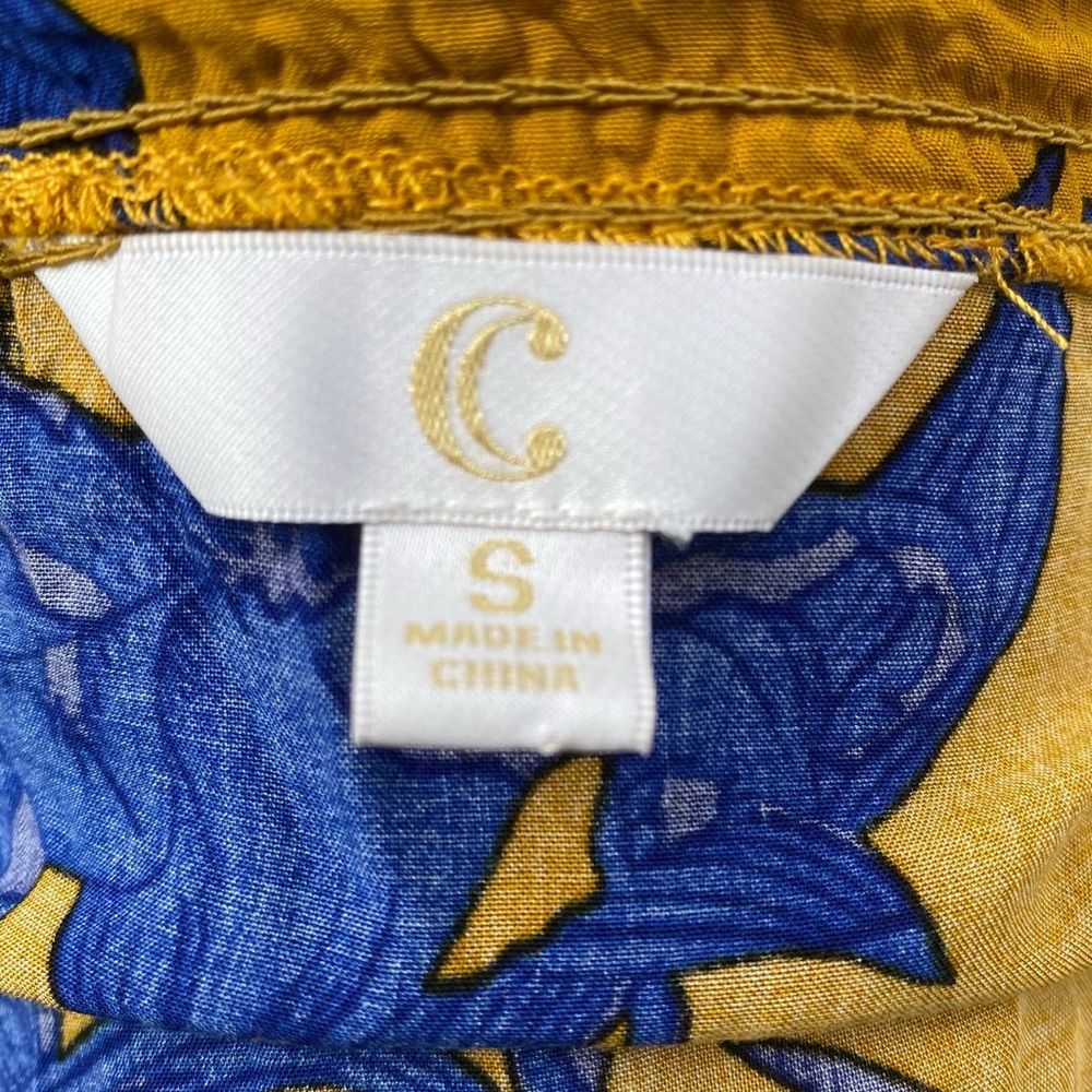 CC Boutique blue and yellow floral cold shoulder top / S / Excellent condition - Picture 10 of 11
